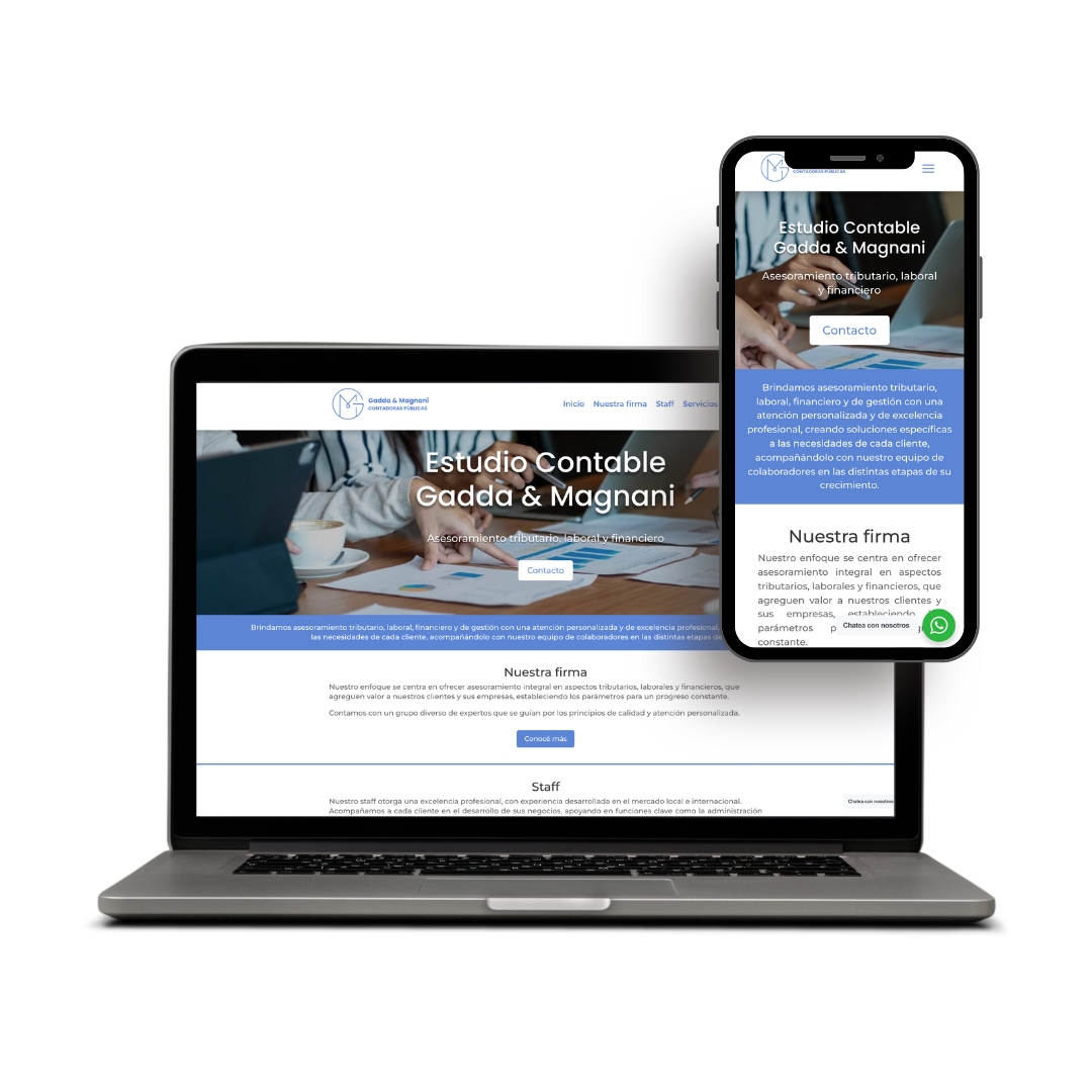 Sitio web de Estudio Gadday Magnani