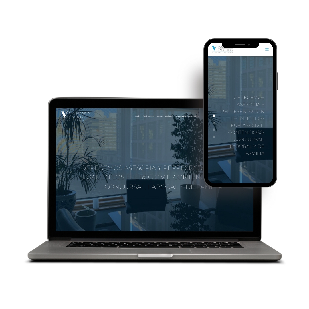 Sitio web de Estudio Vázquez Sibils